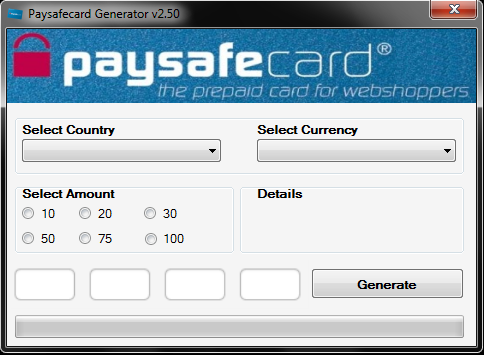 paysafe card numbers generator