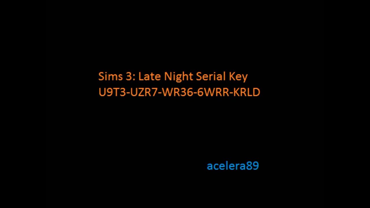 sims 3 activation key